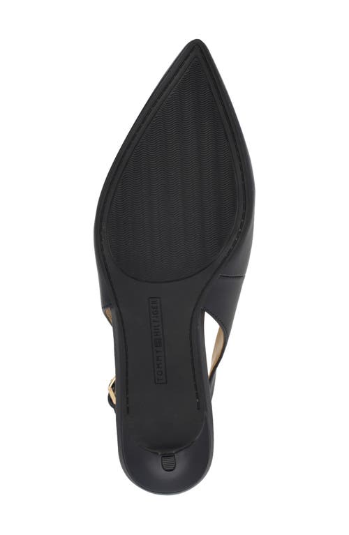 Tommy Hilfiger Tienna Slingback Pointed Toe Pump In Dark Blue