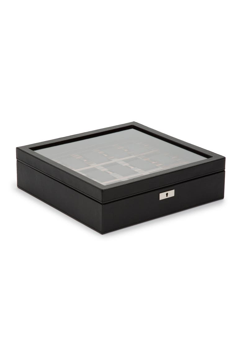 Roadster 15 Piece Watch Box, Main, color, BLACK