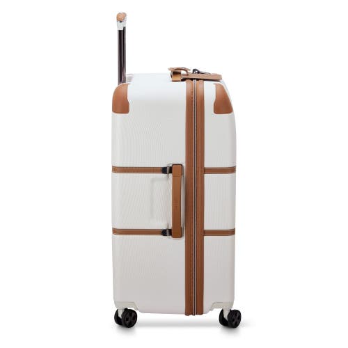 Delsey Paris Chatelet Air 2.0 Medium Checked-26 Inch Hardside Luggage Trunk With Spinner Wheels In Brown