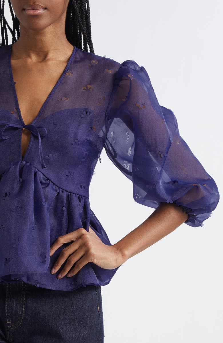 Stine Goya Floral Organza Top, Alternate, color, Ditzy Floral