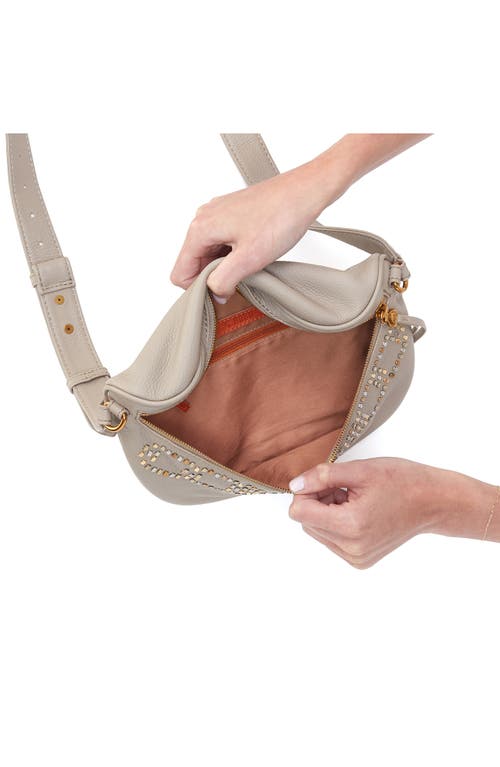 Hobo Juno Leather Belt Bag In Taupe