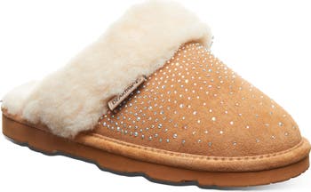 Loki Leopard Print Faux Shearling Lined Suede Slipper
