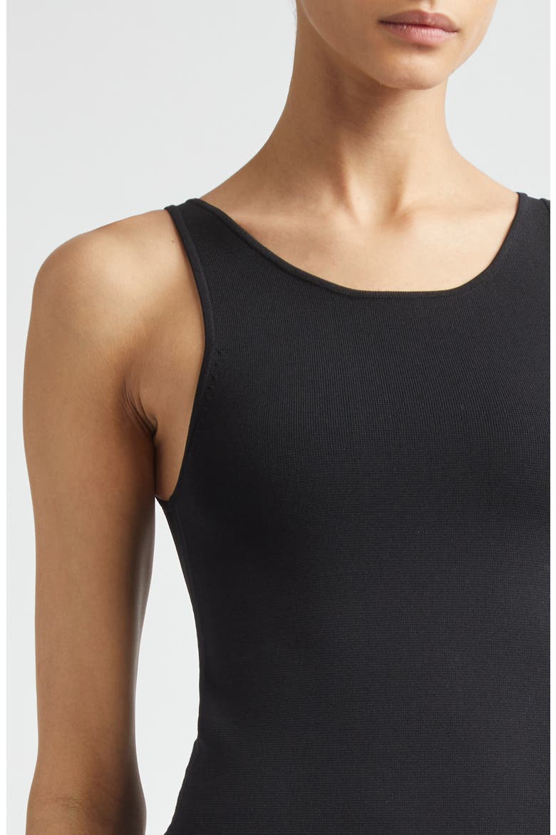 Classic Compact Knit Tank, Alternate, color, BLACK