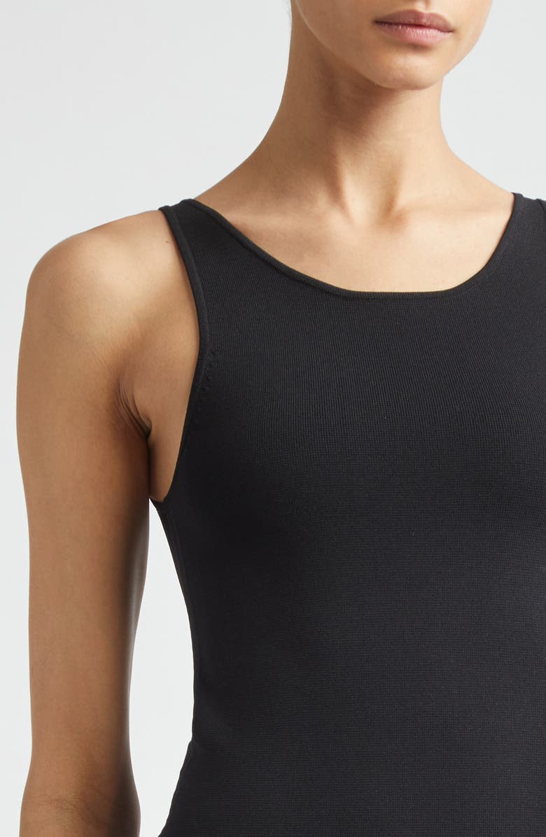 TOTEME Classic Compact Knit Tank, Alternate, color, Black