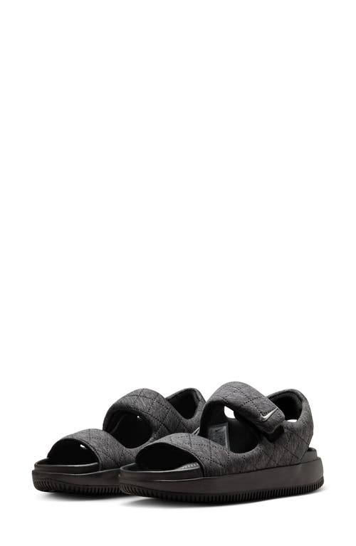 Shop Nike Calm Se Sandal In Black/silver/black