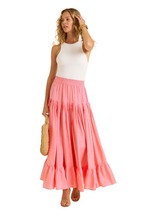 Calypso St Barth Calypso St. Barth Lourdes Skirt In Blush