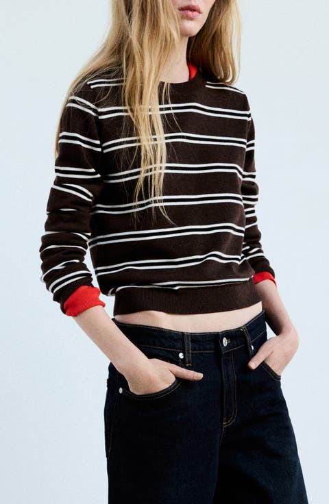 Stripe Crewneck Sweater