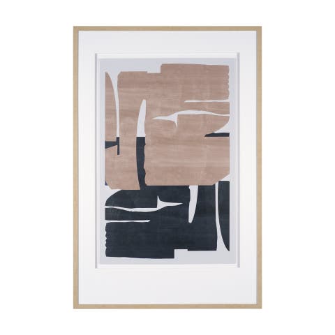 Deep by Cartissi Textured Framed Artwork Matted under Glass