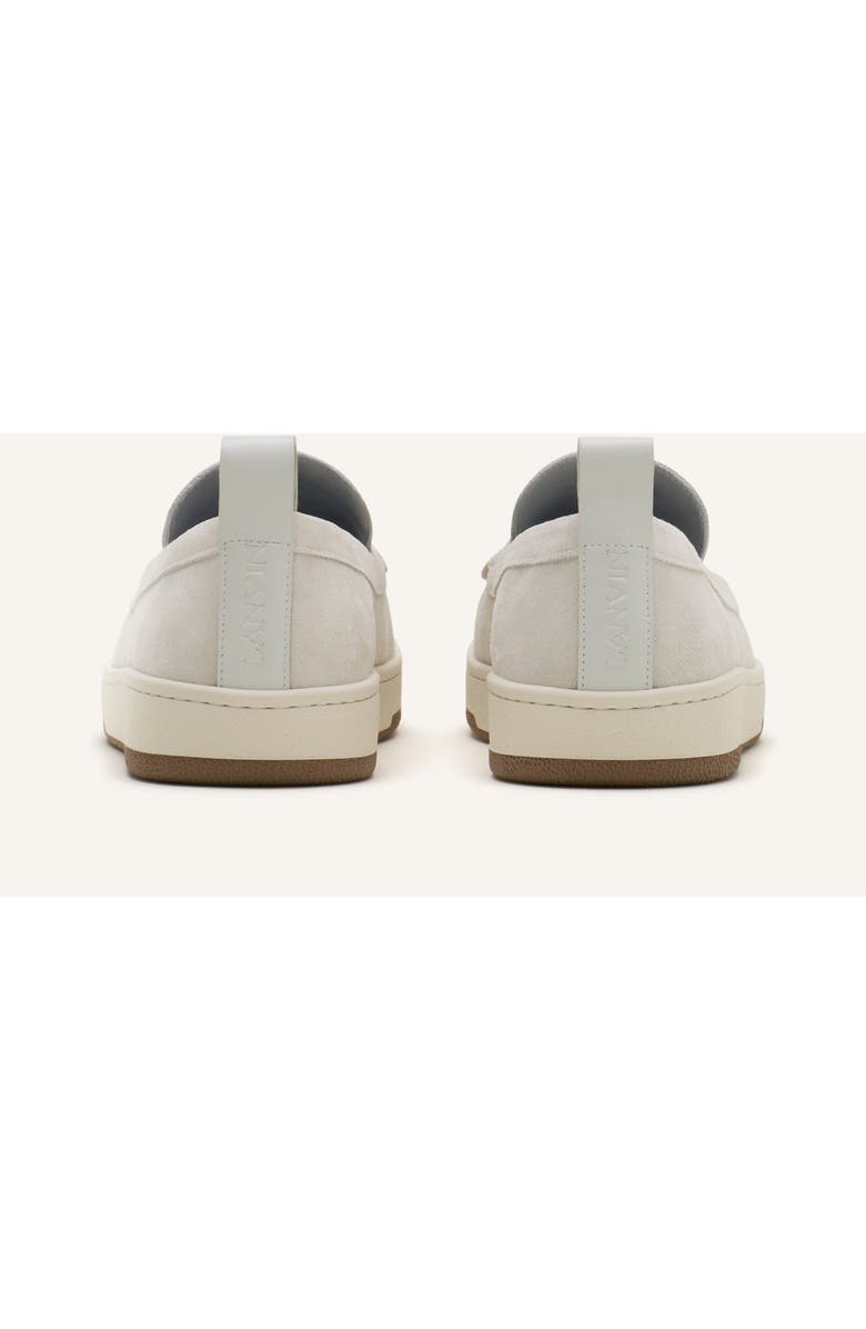 Lanvin Cruiser Moccasins In Suede, Alternate, color, Off White