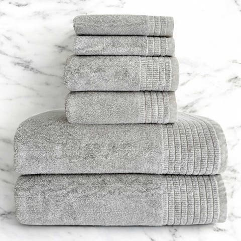 Viscose Odor & Mildew Resistant Spa Towel Collection, 6pc Set