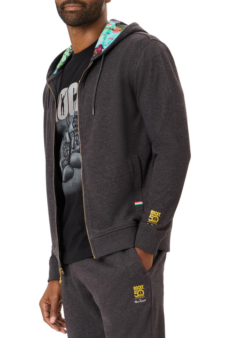 The Knockout Full Zip Hoodie, Main, color, GREY