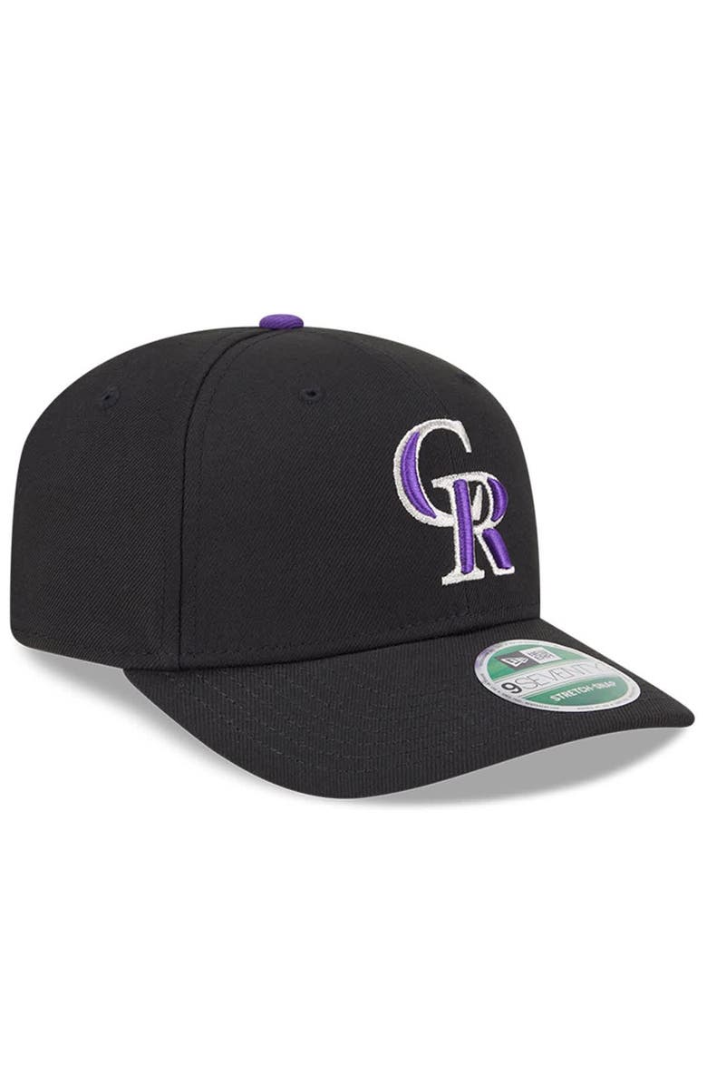 New Era Men's New Era Black Colorado Rockies Player Replica 9SEVENTY Adjustable Hat, Alternate, color, Black