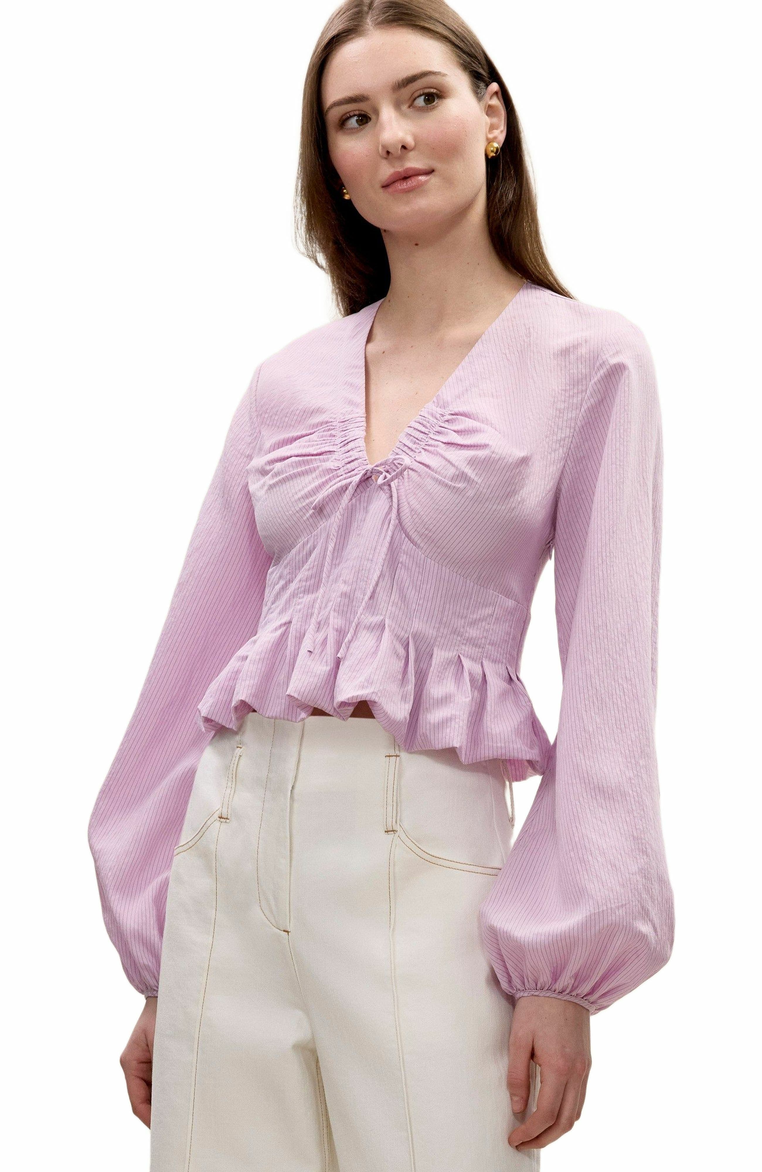 Allegra Stripe Blouse - image 4