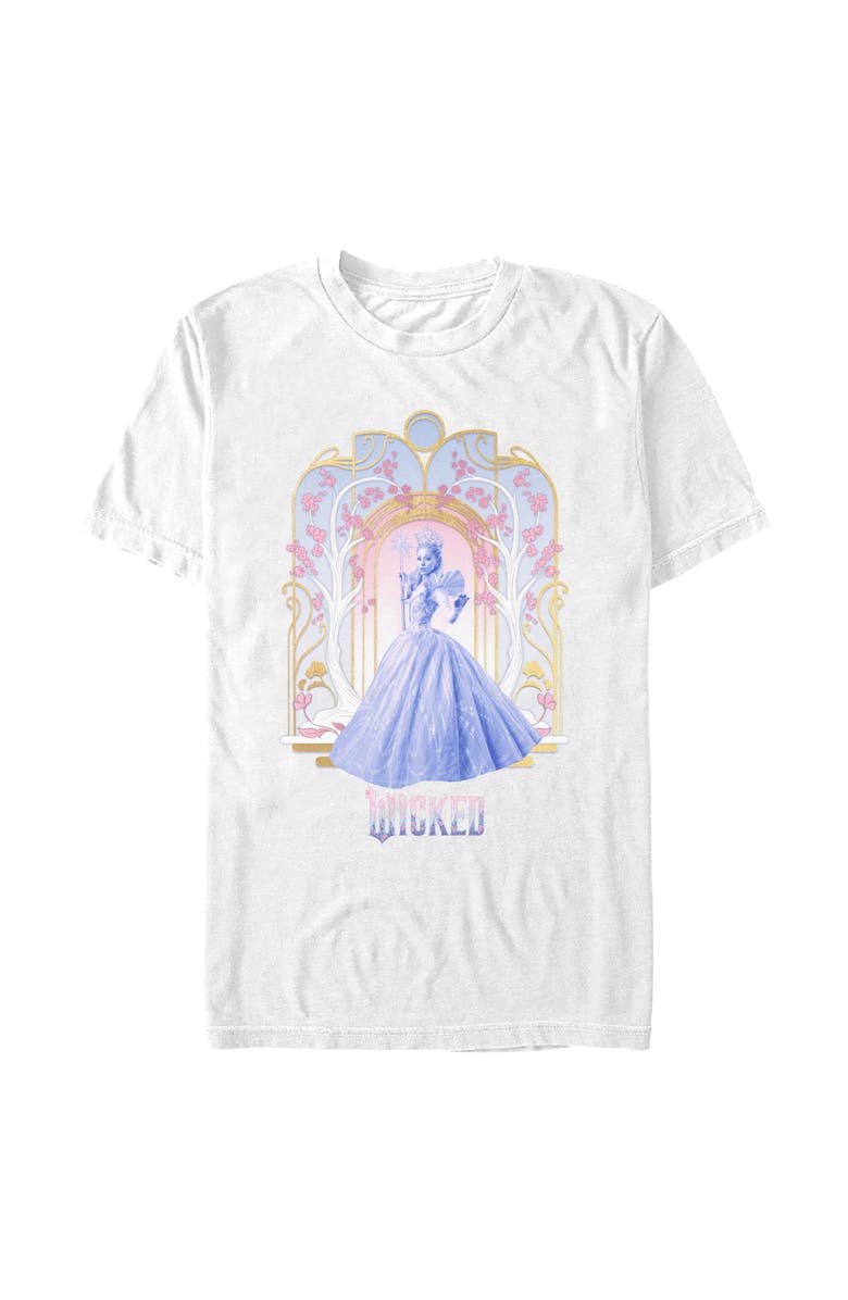 Wicked: For Good Men's Wicked For Good Glinda Flowers and Trees  Graphic T-Shirt, Main, color, White