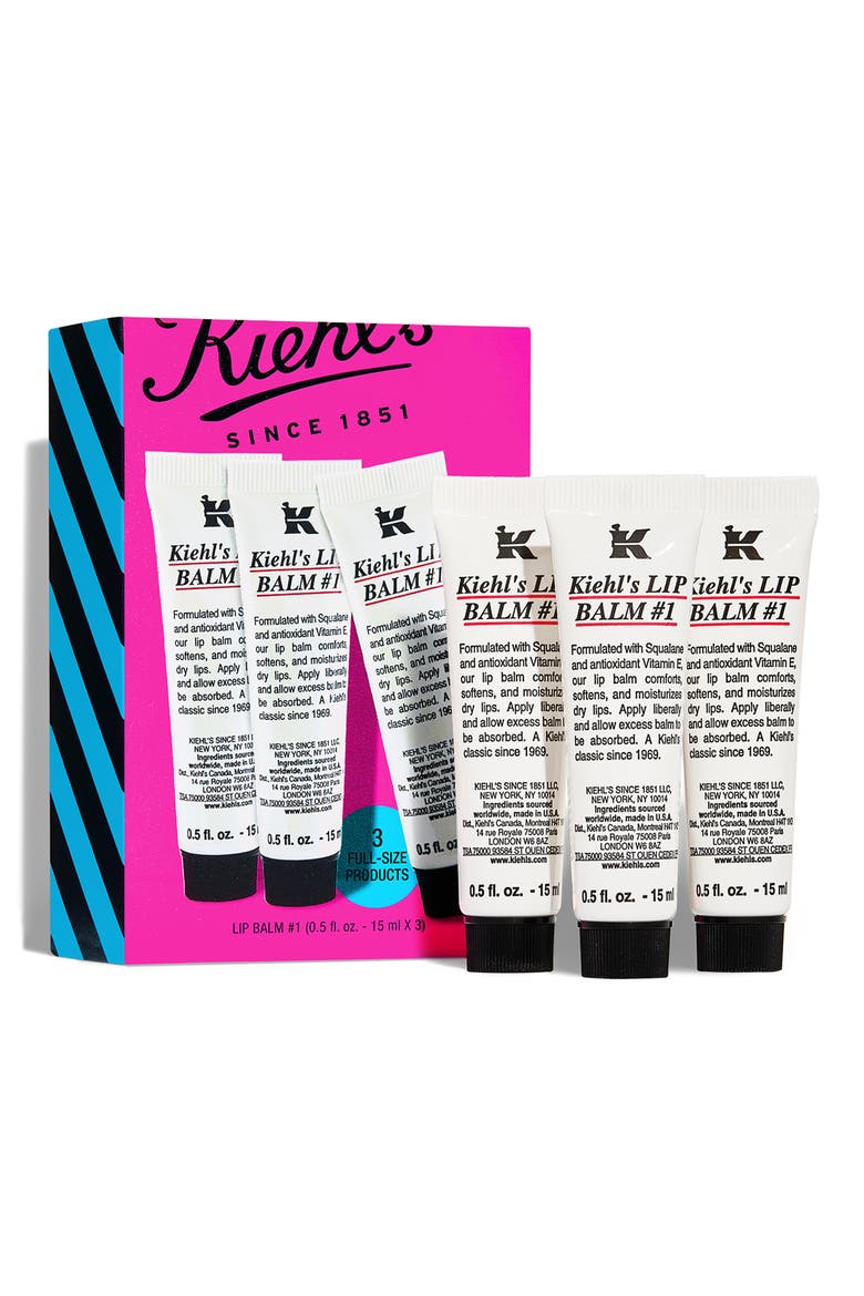 Kiehl's Lip Balm #1 Trio Set $44 Value, Main, color, NO COLOR