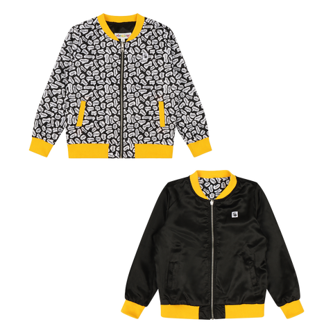 Girls Reversible Zip up Lightweight Bomber Jacket