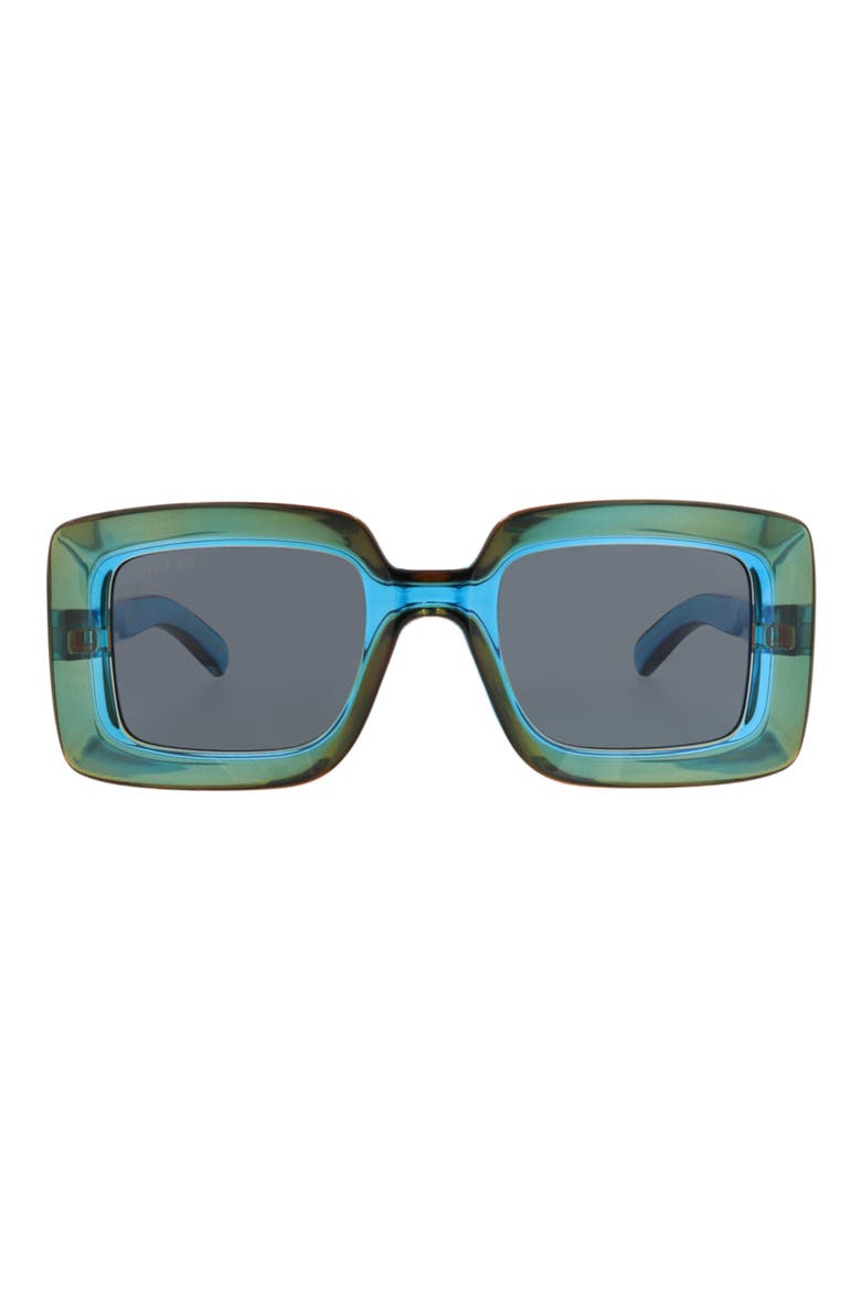 Square Sunglasses, Main, color, BLUE BLUE BLUE