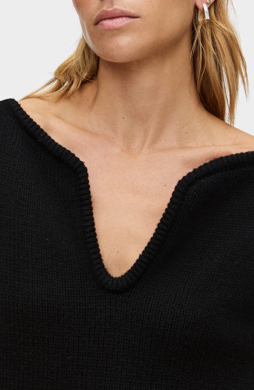 Aligne Dominique Wide Neck Sweater In Black