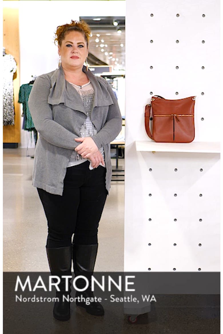 'Veau' Leather Crossbody Bag video