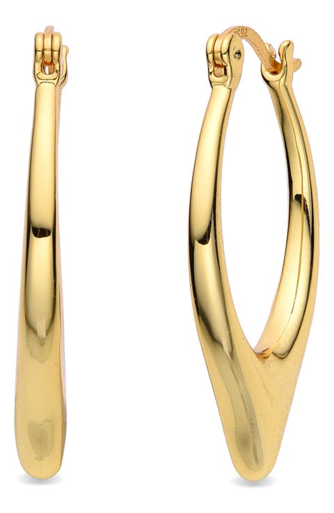Mya Drop Hoop Earrings