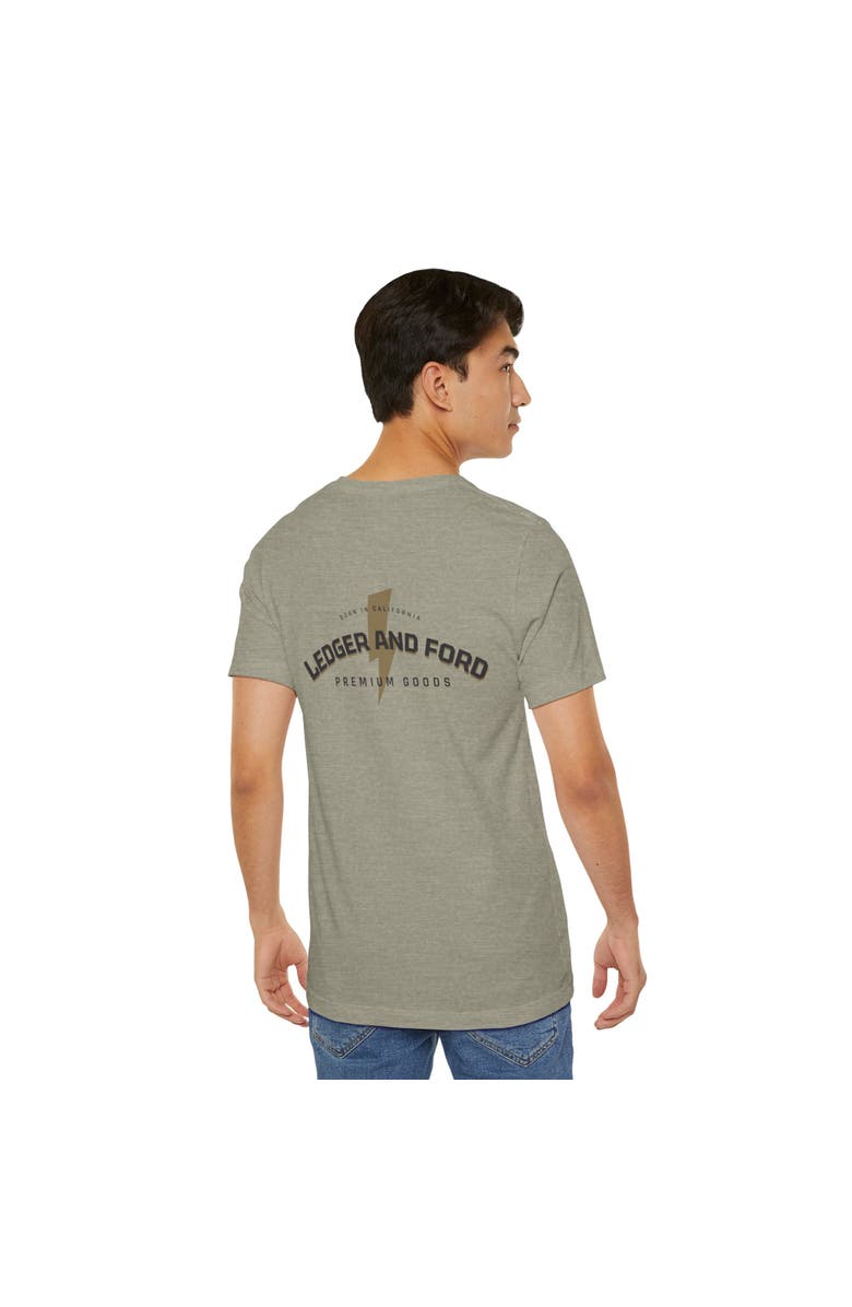 Ledger & Ford L&F Lightning Bolt Graphic Tee, Main, color, Stone