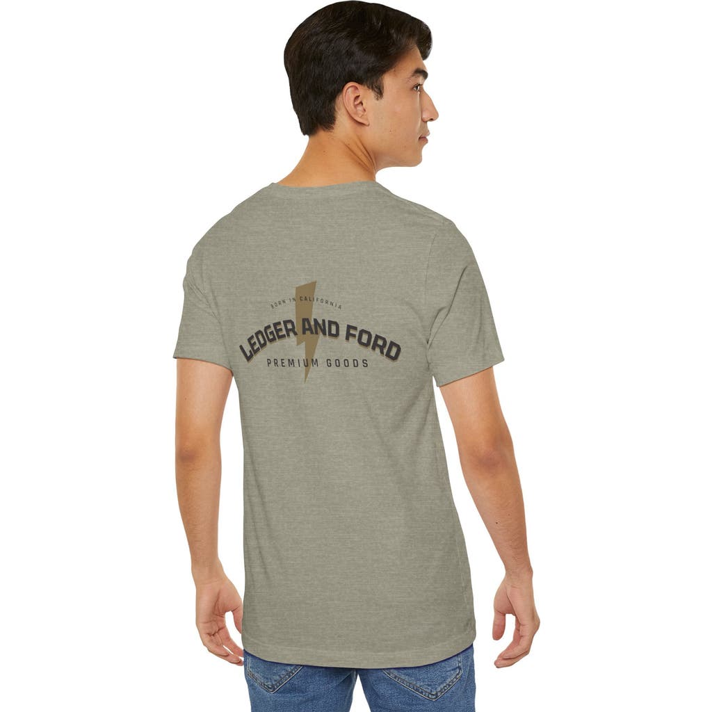 Ledger & Ford L&F Lightning Bolt Graphic Tee in Stone  product