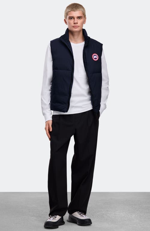 Canada Goose Lodge Packable 750 Fill Power Down Vest In Blue