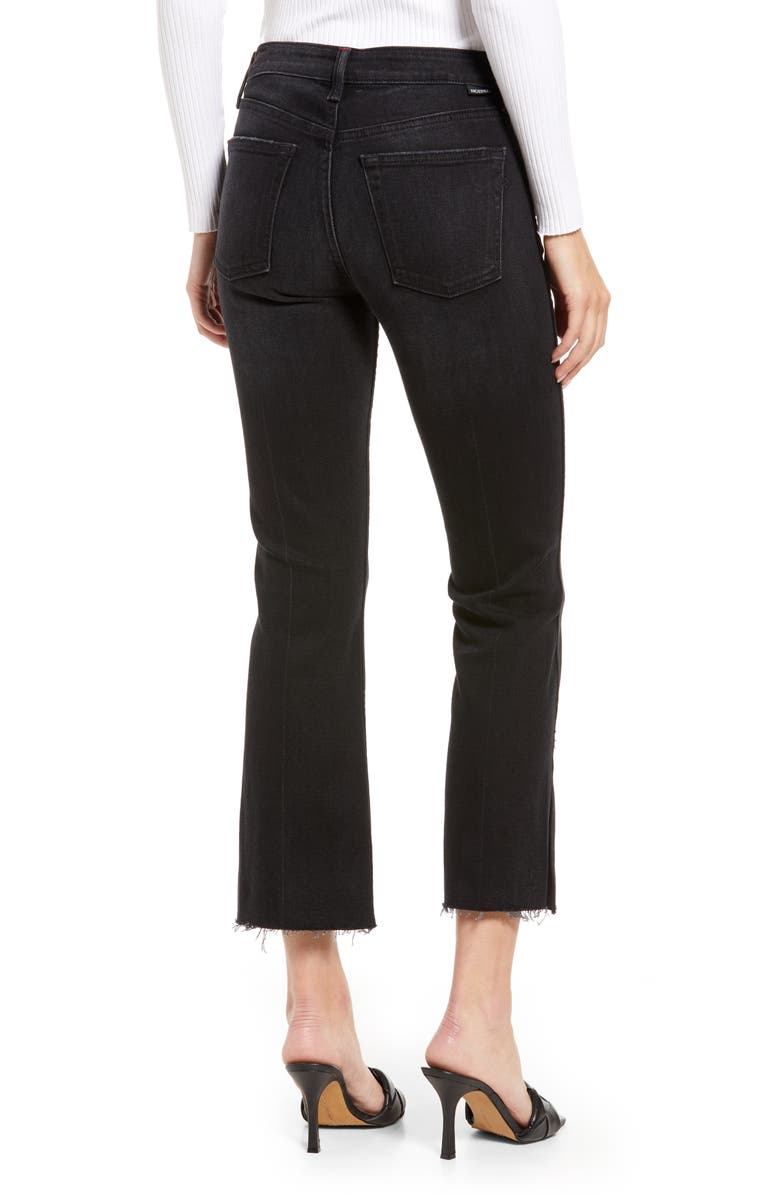 NOEND Farrah High Waist Fray Hem Flare Jeans, Alternate, color, 