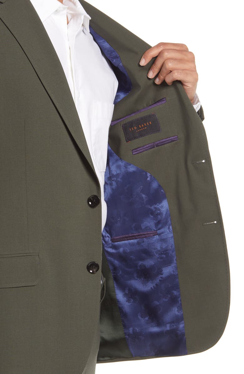 Ted Baker London Roger Extra Slim Fit Stretch Wool Suit, Alternate, color, 