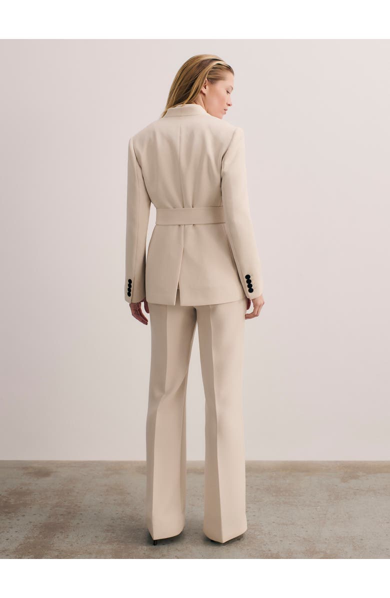 The Fold Alzira Doppio Crepe Pants, Alternate, color, Neutral