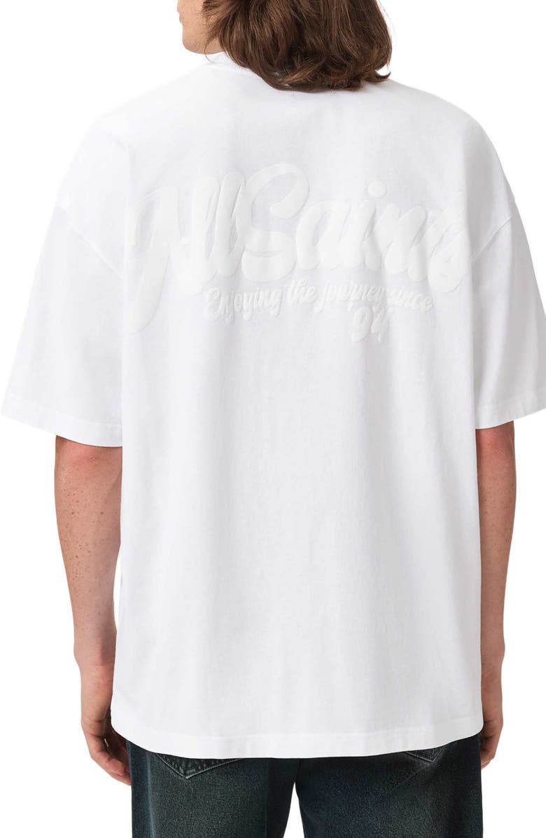 AllSaints Odyssey Cotton Graphic T-Shirt, Alternate, color, Optic White