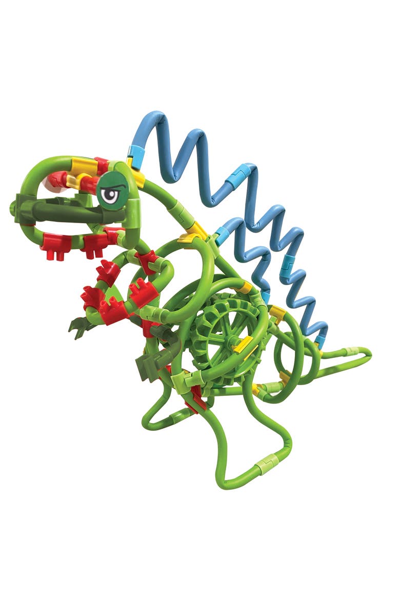 Spaghetteez Twist-A-Saurus Rex. Flexible and Connectable Dinosaur Building Kit for Kids. Fun and Educational Toy that Develops Creativity, STEM Skills, and Fine Motor Abilities. Ideal for Age 5+, Alternate, color, Multi