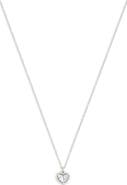 COACH Halo Heart Short Pendant Necklace
