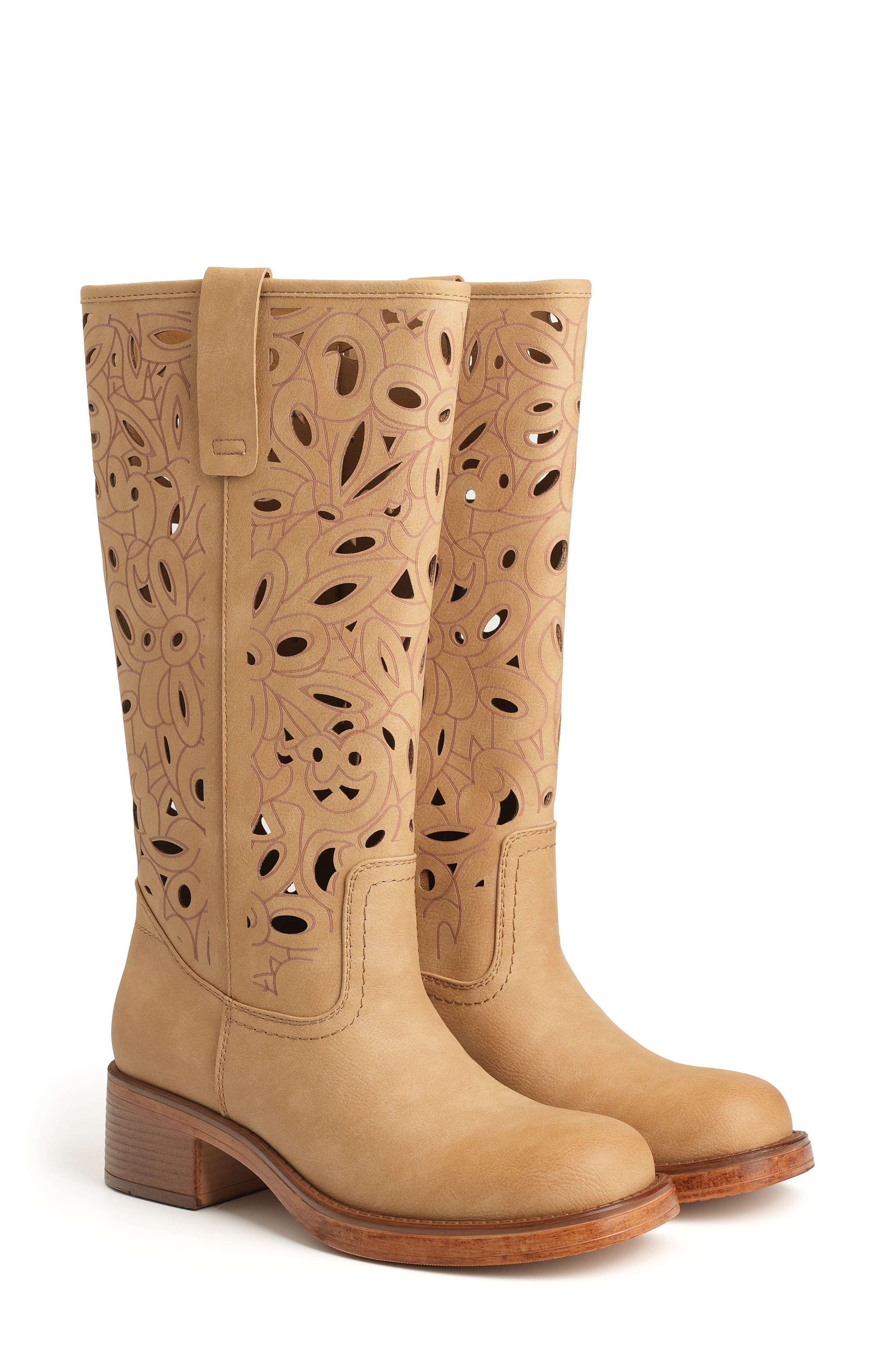Curtis Cutout Boot, Alternate, color, CAMEL