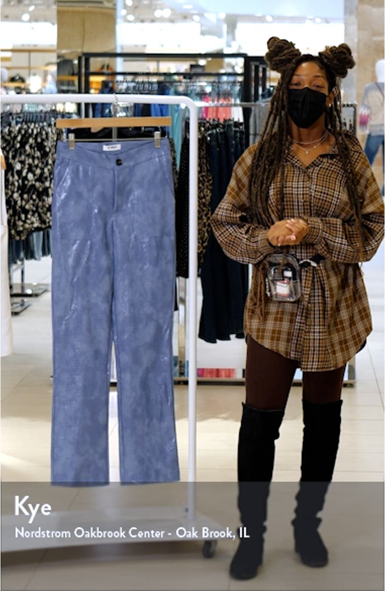 Helene Faux Crocodile Trousers, sales video thumbnail