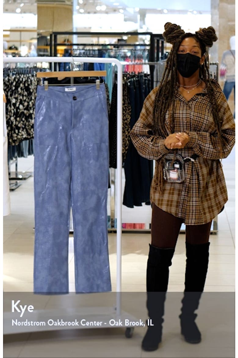 Helene Faux Crocodile Trousers video