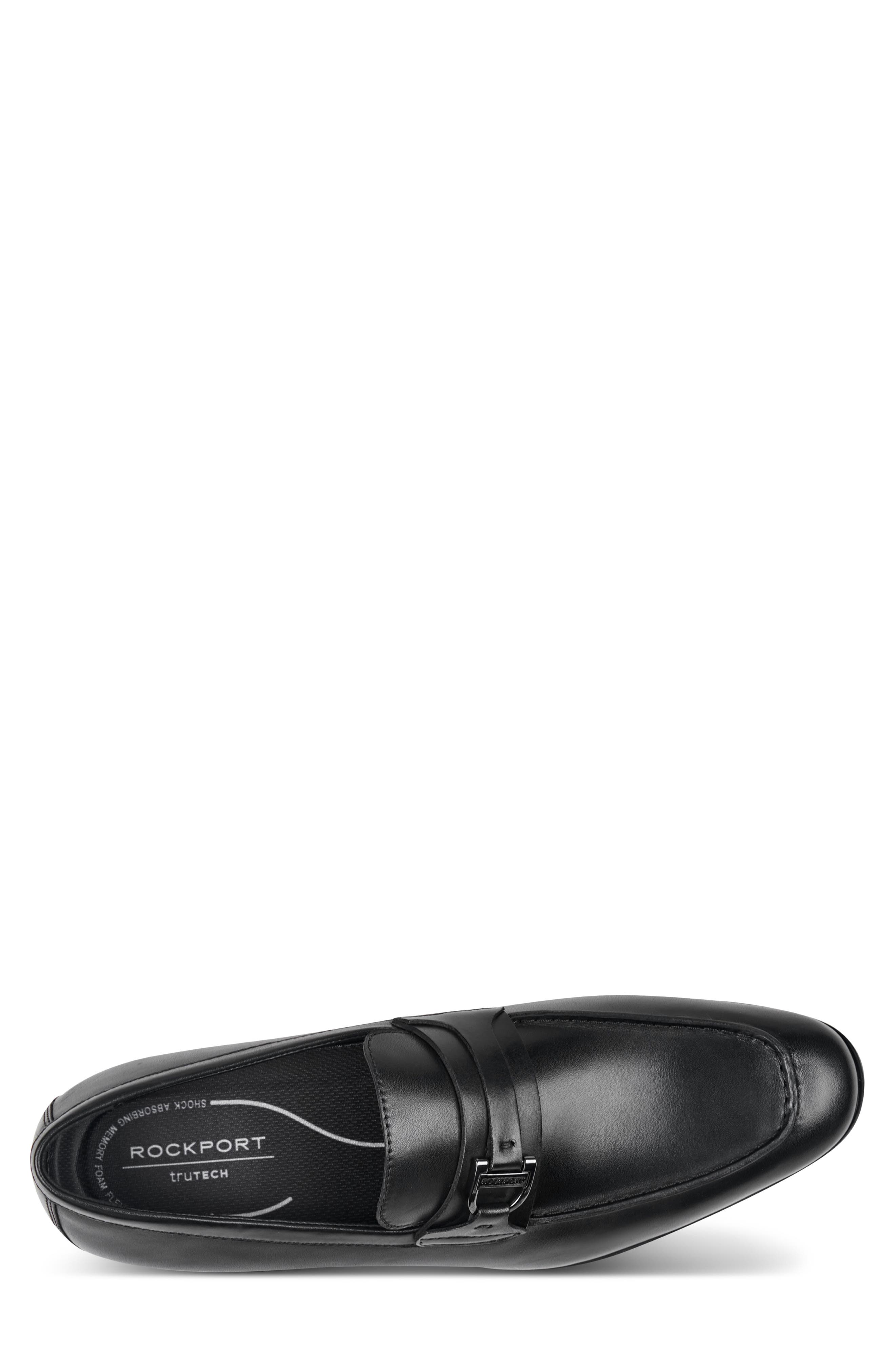 Rockport Carlo Leather Loafer, Alternate, color, Black