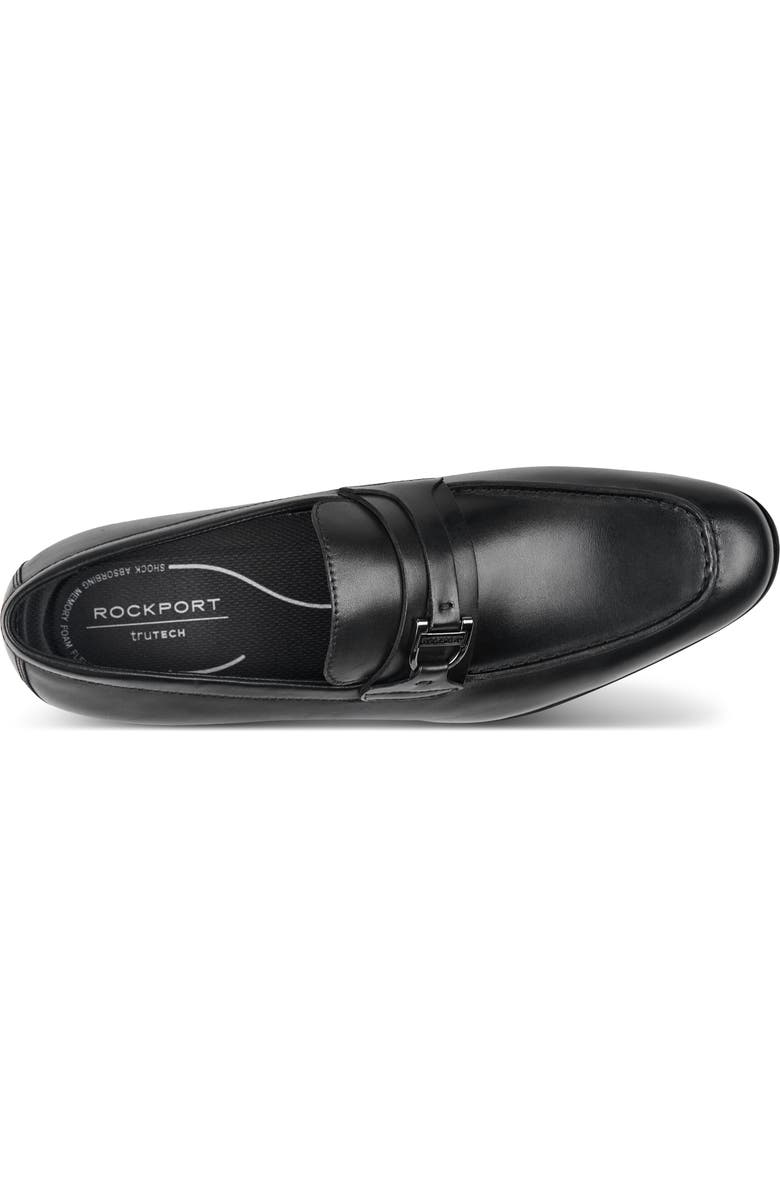 Rockport Carlo Leather Loafer, Alternate, color, Black