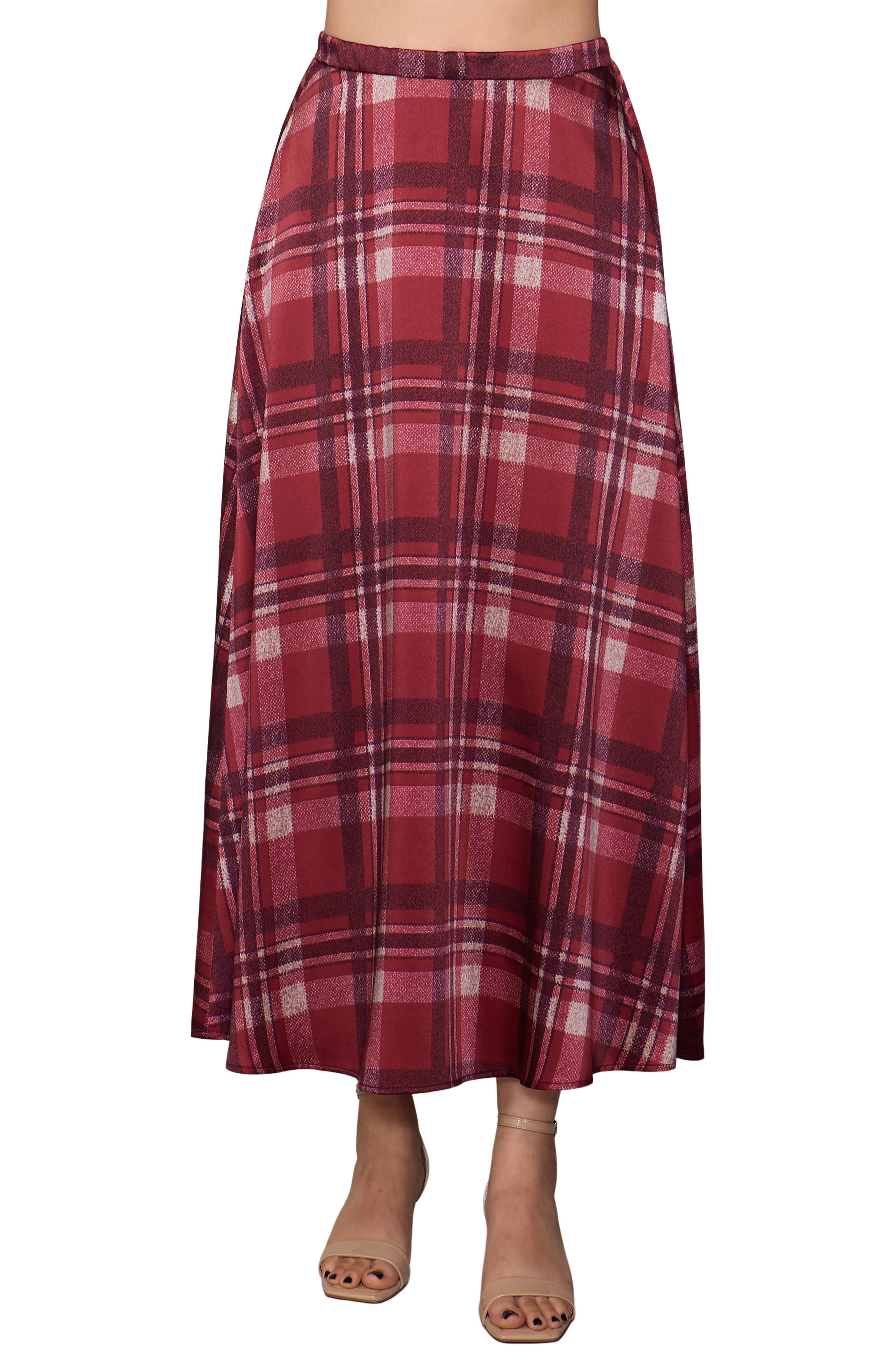 MAROON PLAID