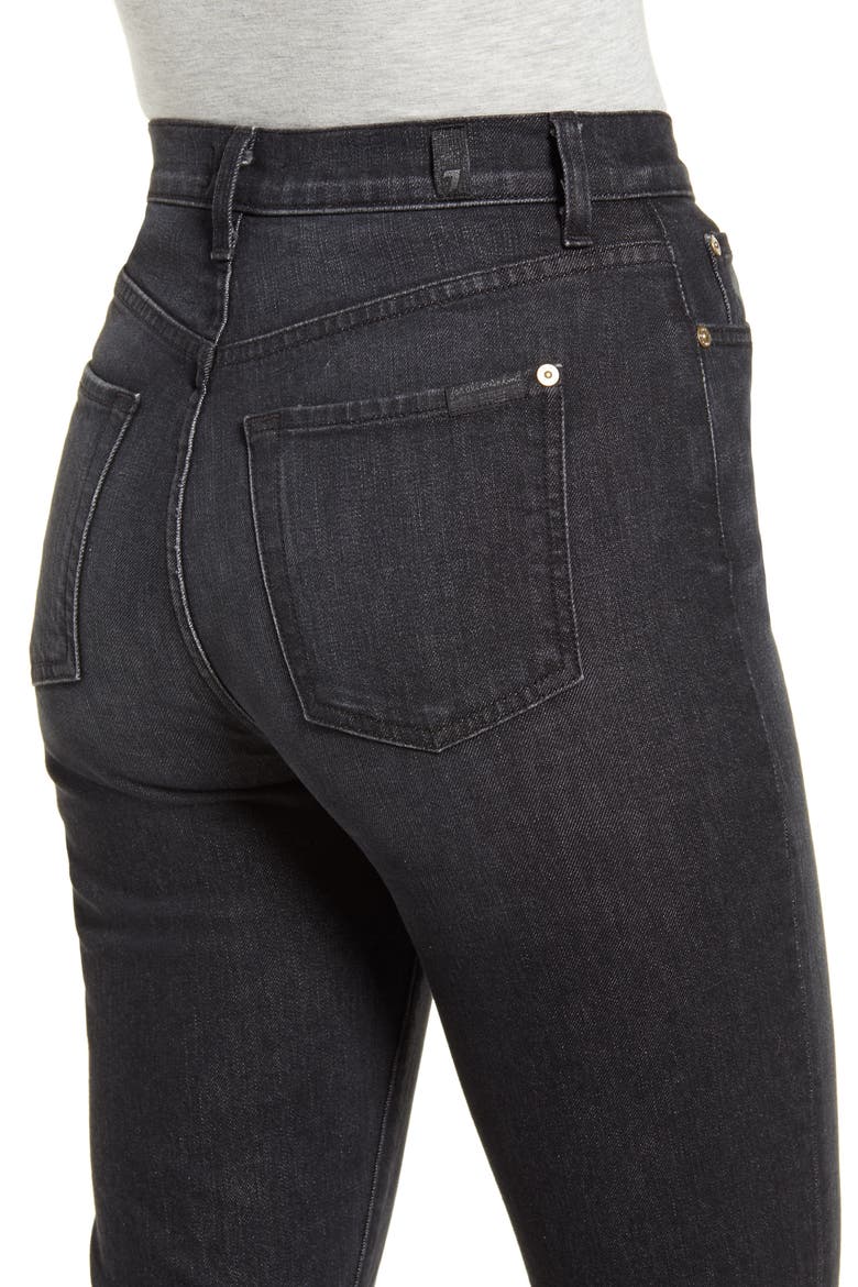 7 For All Mankind® High Waist Pleated Mega Flare Jeans, Alternate, color, WILLOW