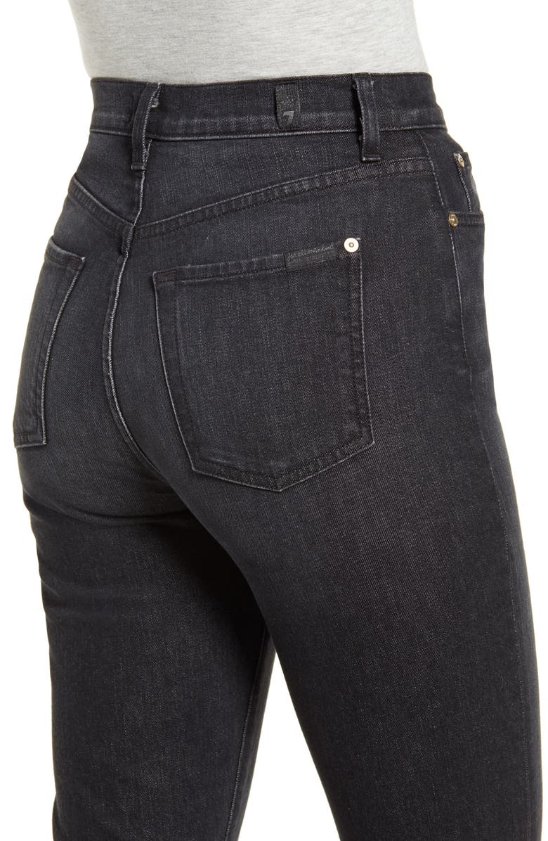 7 For All Mankind <sup>®</sup> High Waist Pleated Mega Flare Jeans, Alternate, color,