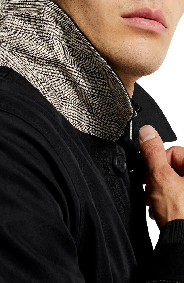 Topman Fred Classic Fit Twill Car Coat, Alternate, color, 