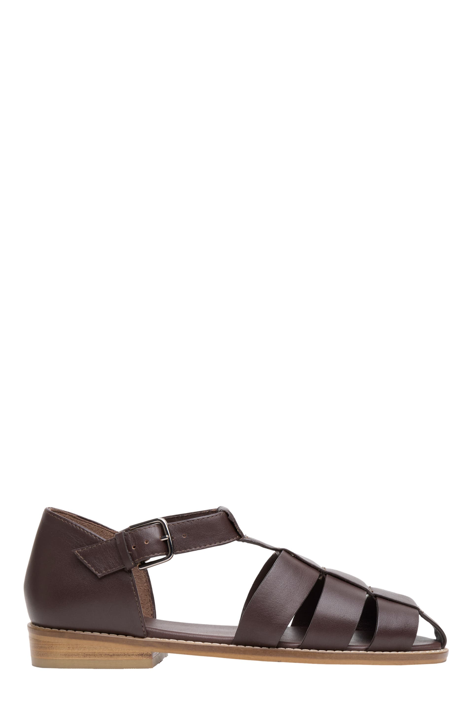 Celtic & Co. Minimal Fisherman's Sandal, Alternate, color, Chocolate