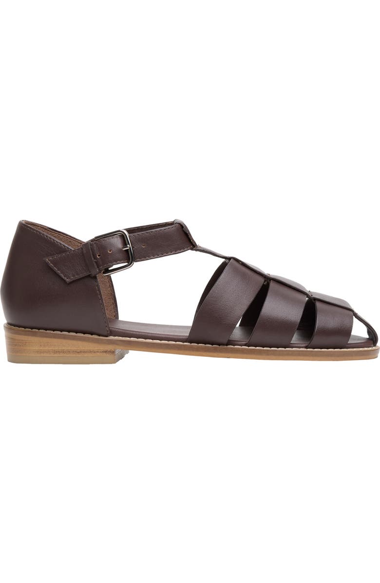 Celtic & Co. Minimal Fisherman's Sandal, Alternate, color, Chocolate