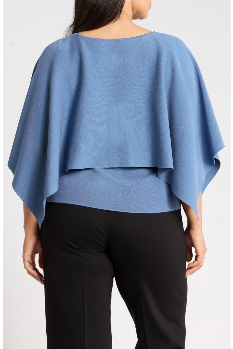 Boat Neck Cape Sweater, Alternate, color, DUTCH BLUE