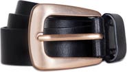 AllSaints Leather Belt with Metal Tip