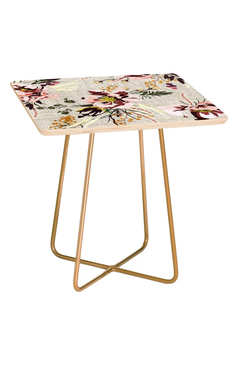 Deny Designs Poppy Wild Side Table, Main, color, 