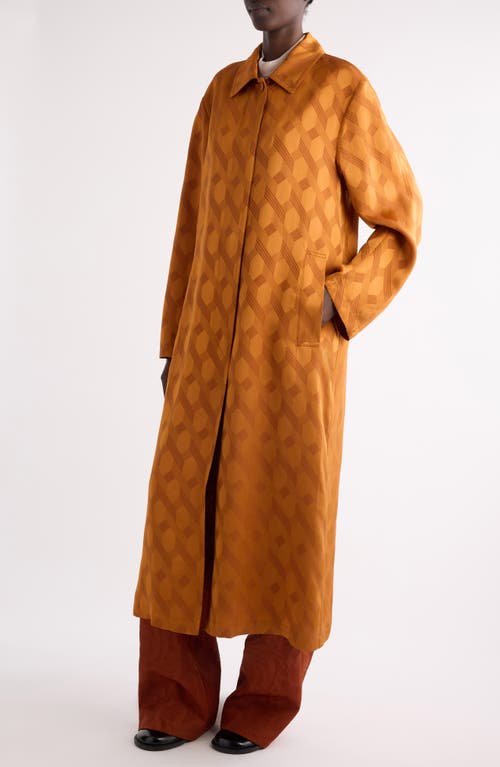 Dries Van Noten Raltonas Oversize Coat In Orange