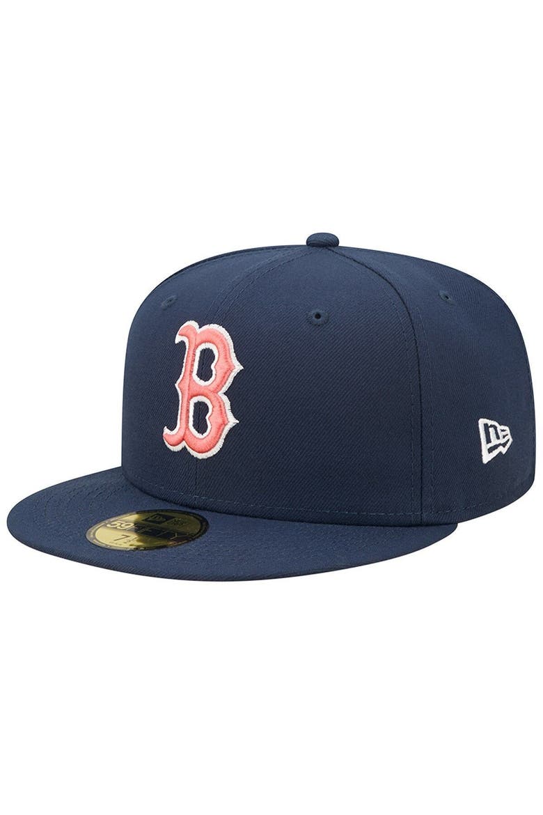Men's New Era Navy Boston Red Sox 2013 World Series Lava Undervisor 59FIFTY Fitted Hat, Alternate, color, Navy