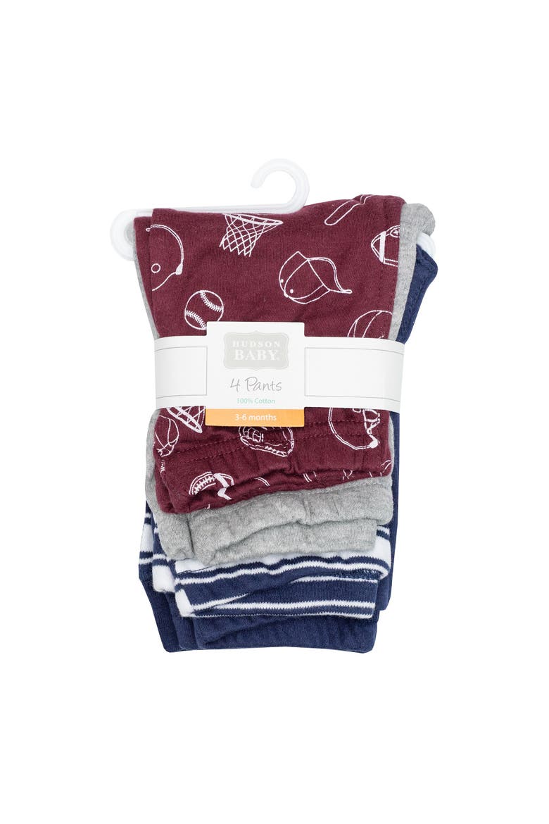 Pack of 4 Pants Bottoms Set, Alternate, color, Varsity Sports Stripe